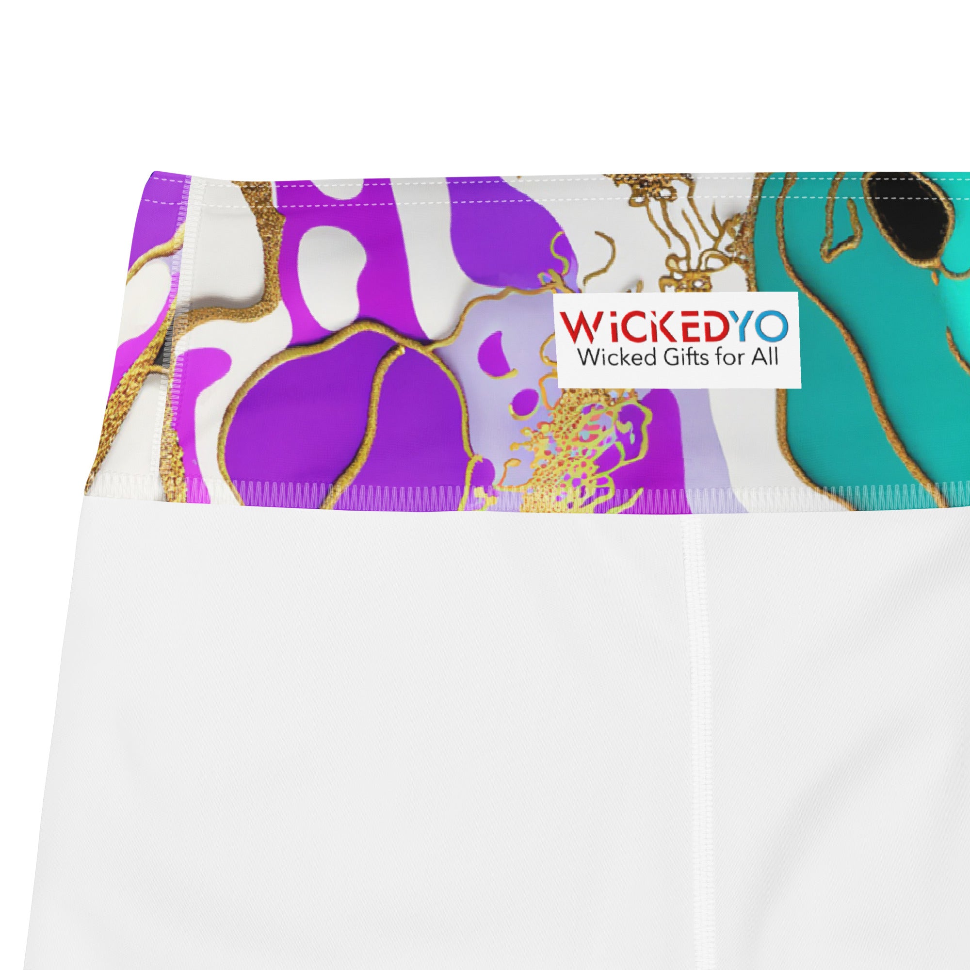 Arty Yoga Pants. Gym or Workout High Waist Leggings. "Artz" Streetwear by WickedYo.